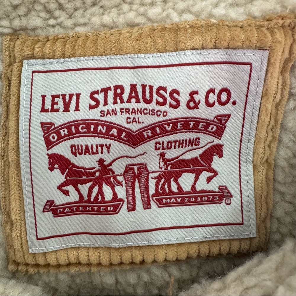 Levi's Corduroy Mens Wind Resistant Big and Tall Midweight Trucker Jacket 3X NWT - Picture 6 of 7